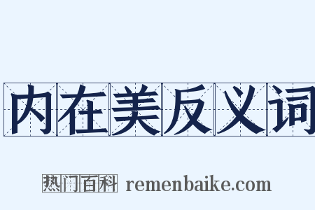 内在美反义词是什么意思的图片